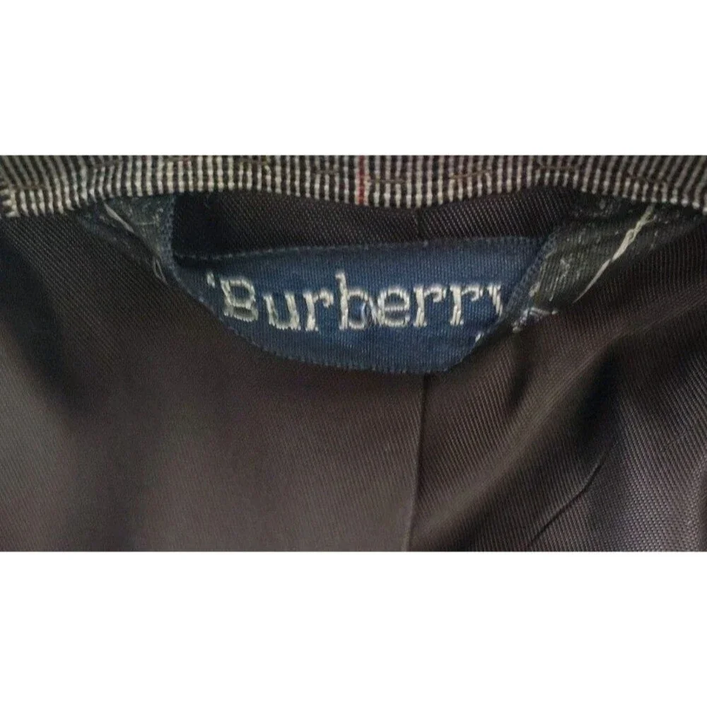 Vintage Burberrys Wool Suit SZ 46 Glen Plaid Windowpane USA Union Pleated Pants